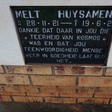 HUYSAMEN Melt 1921- ?