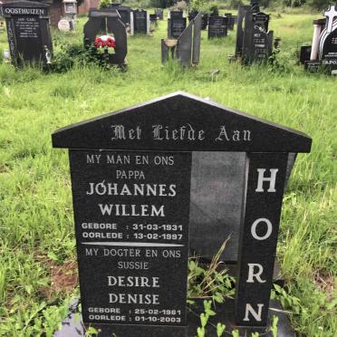 HORN Johannes Willem 1931-1997 :: HORN Desire Denise 1961-2003