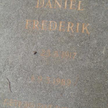 JAGER Daniel Frederik, de 1917-1989