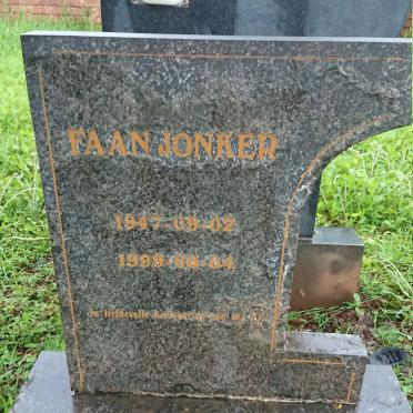 JONKER Faan 1947-1999