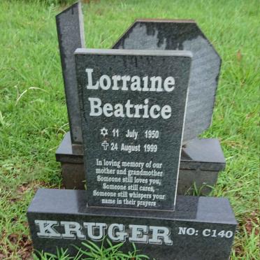 KRUGER Lorraine Beatrice 1950-1999