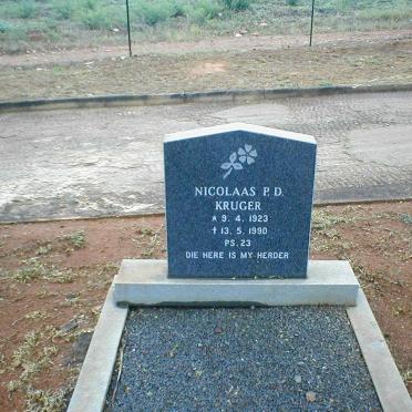 KRUGER Nicolaas P.D. 1923-1990