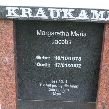 KRAUKAMP Magaretha Maria Jacobs 1978-2002