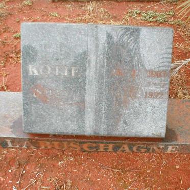 LABUSCHAGNE Kotie 1907-1992