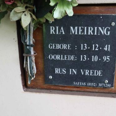 MEIRING Ria 1941-1995