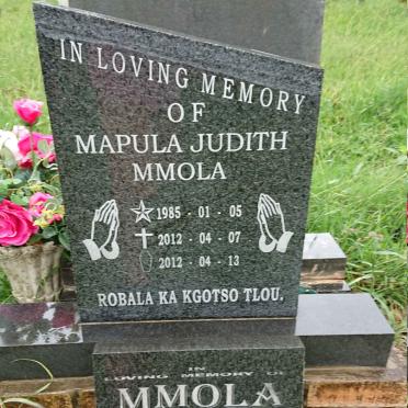 MMOLA Mapula Judith 1985-2012