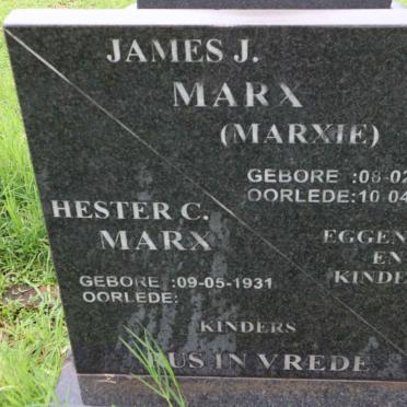 MARX James J. 1927-2000 &amp; Hester C. 1931-