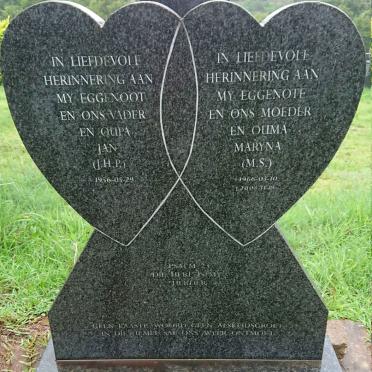 PRINSLOO J.H.P. 1956- &amp; M.S. 1966-2005