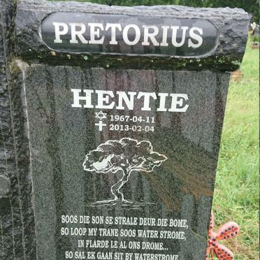 PRETORIUS Hentie 1967-2013