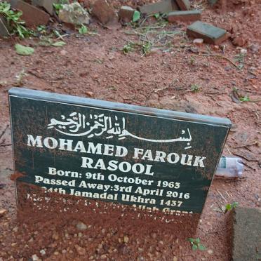 RASOOL Mohamed Farouk 1963-2016