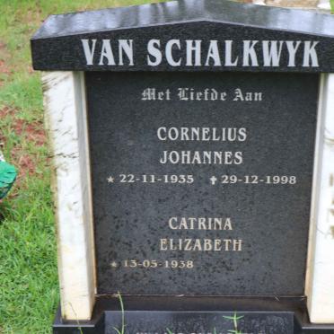 SCHALKWYK Cornelius Johannes, van 1935-1998 &amp; Catrina Elizabeth 1938-