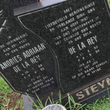 STEYN Andries Adriaan De La Rey 1968-1996 :: STEYN De La Rey 1990-1995