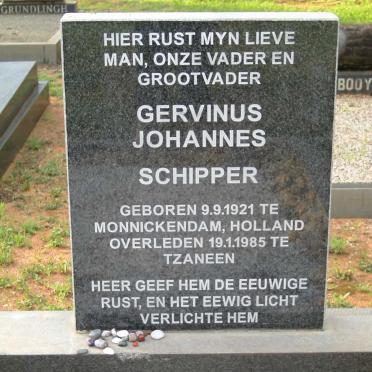 SCHIPPER Gervinus Johannes 1921-1985