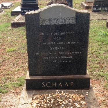 SCHAAP Sybren 1874-1965