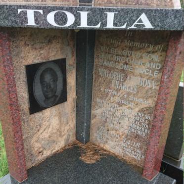 TOLLA Mhlophe Anthony Charles 1977-2011