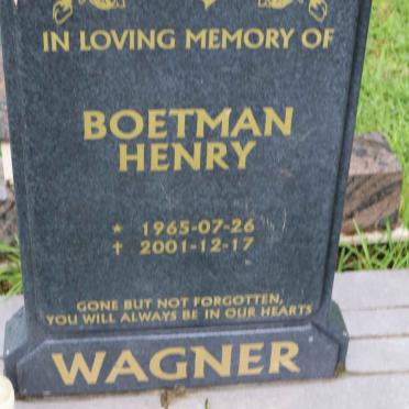 WAGNER Boetman Henry 1965-2001