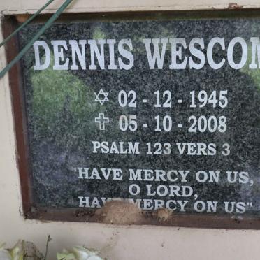 WESCOMB Dennis 1945-2008
