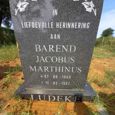 LUDEKE Barend Jacobus Marthinus 1908-1982