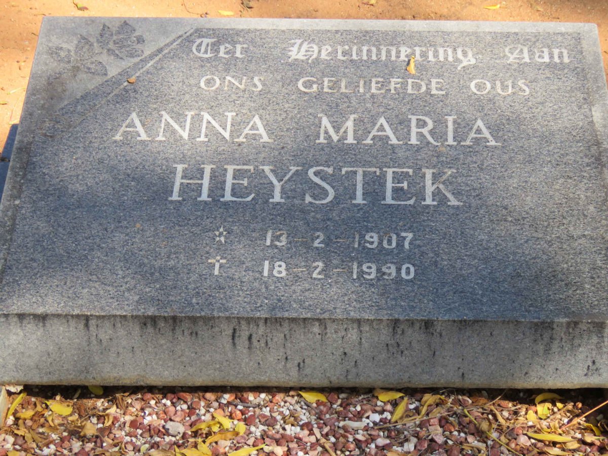 HEYSTEK Anna Maria 1907-1990