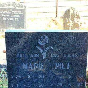 DEVENTER Piet, van 1921-1987 &amp; Marie 1920-1950