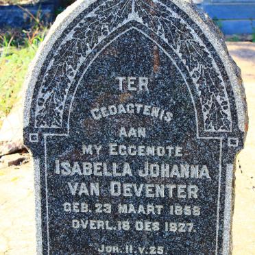 DEVENTER Isabella Johanna, van 1858-1927
