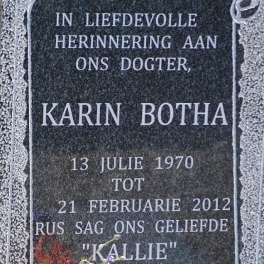 BOTHA Karin 1970-2012