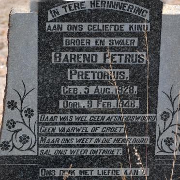 PRETORIUS Barend Petrus 1928-1948
