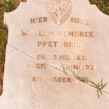 PRETORIUS Willem Hendrik 1821-1921