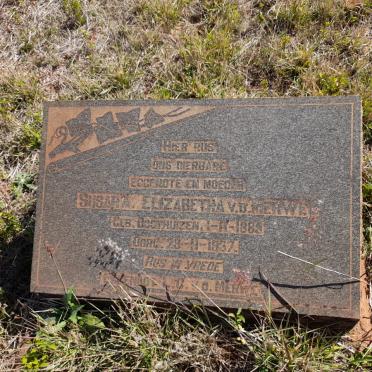 MERWE Susara Elizabetha, v.d. nee OOSTHUIZEN 1885-1937