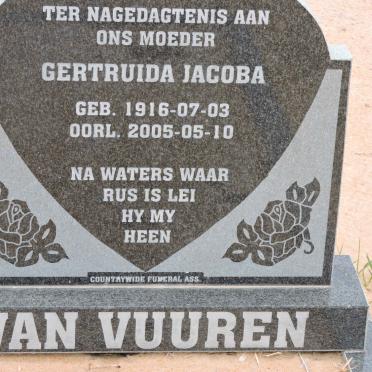 VUUREN Gertruida Jacoba, van 1916-2005