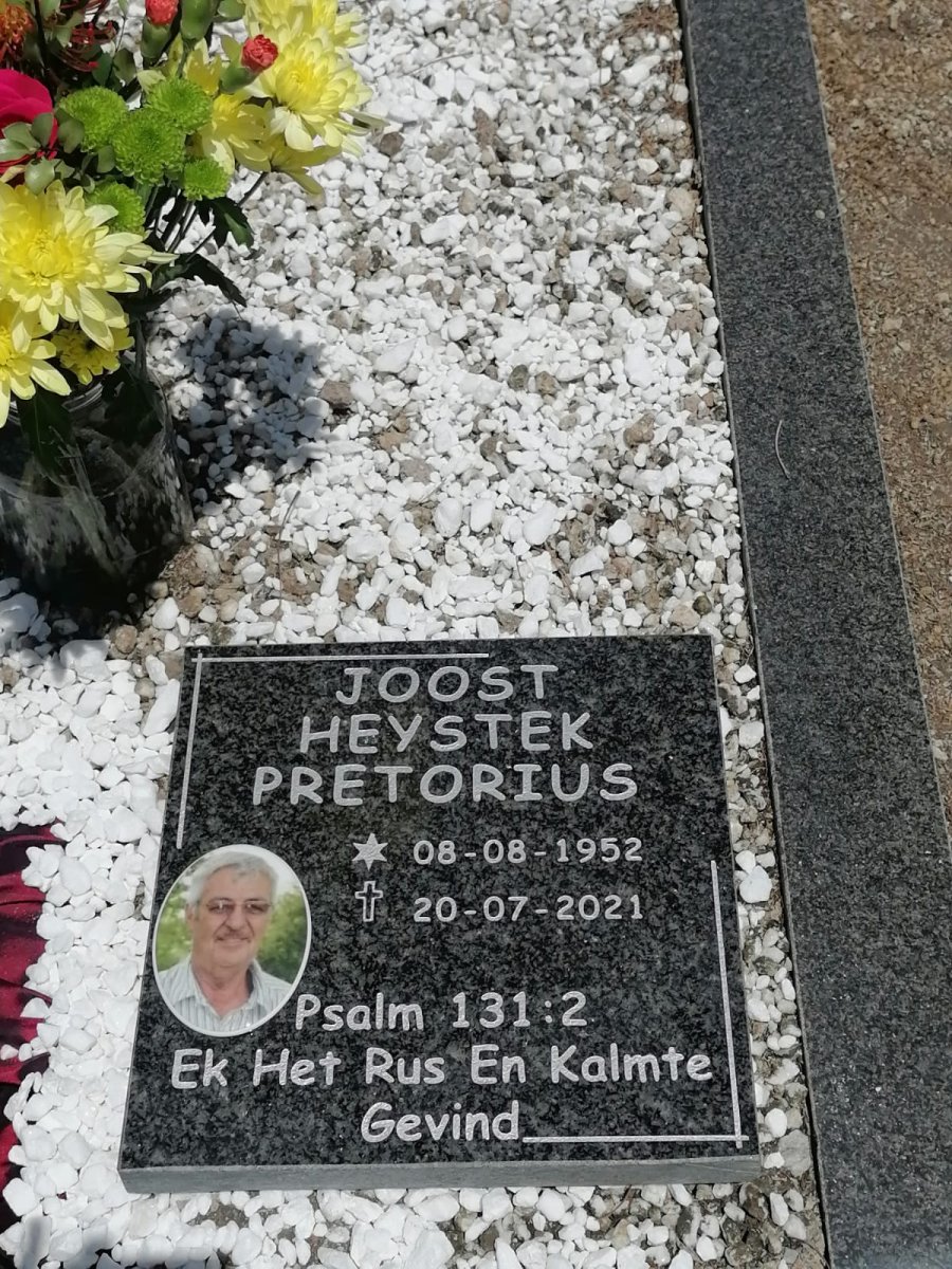 PRETORIUS Joost Heystek 1952-2021