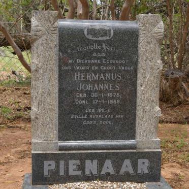 PIENAAR Hermanus Johannes 1875-1958