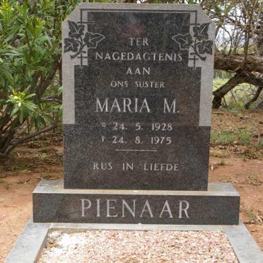 PIENAAR Maria M. 1928-1975