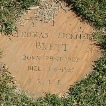 BRETT Thomas Tickner 1909-1981