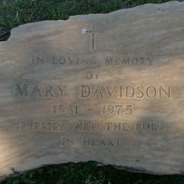 DAVIDSON Mary 1881-1975