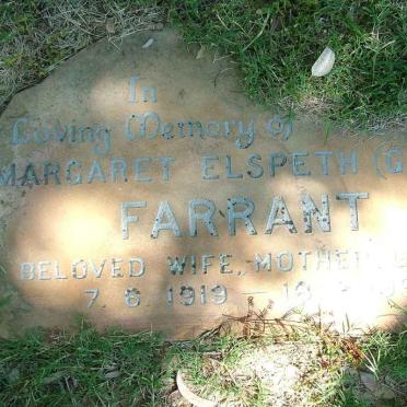 FARRANT Margaret Elspeth 1919-1992