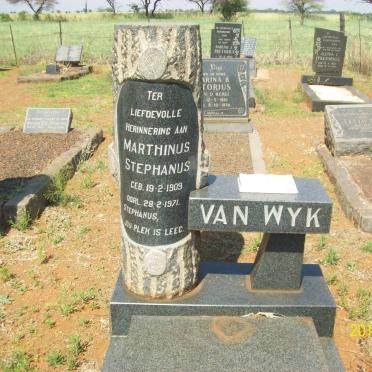 WYK Marthinus Stephanus, van 1909-1971