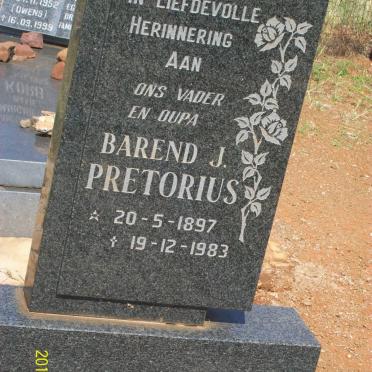PRETORIUS Barend J. 1897-1983