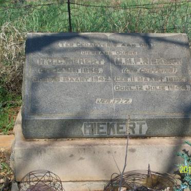 RIEKERT H.?.C. 1856-1942 &amp; M.M.P. GREYLING 18??-1944