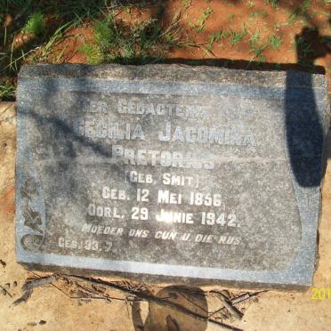 PRETORIUS Cecilia Jacomina nee SMIT 1856-1942