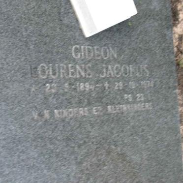 ? Gideon Lourens Jacobus 1894-1974