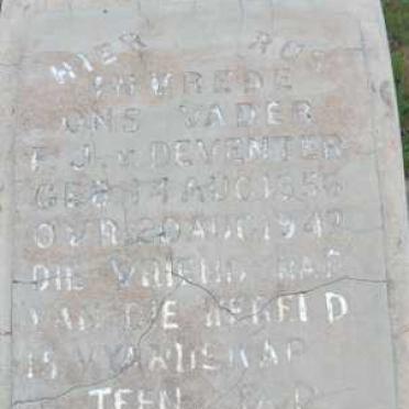 DEVENTER  T.J., van 1856-1942