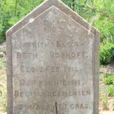 BOSHOFF Margaritha Elizabeth 1912-1913