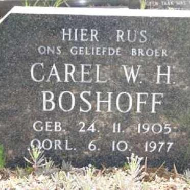 BOSHOFF Carel W.H.  1905-1977
