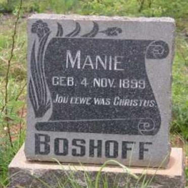 BOSHOFF Manie  1899-