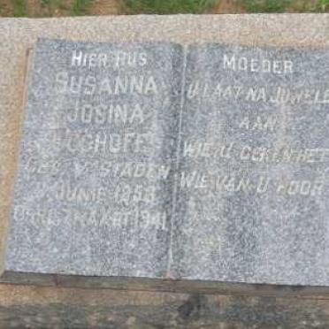 BOSHOFF Susanna Josina nee VAN STADEN 1853-1941