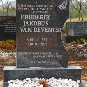 DEVENTER Frederik Jakobus, van 1951-2009