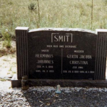 SMIT Hermanus Johannes 1896-1955 &amp; Gerta Jacoba Christina SMAL 1899-1964