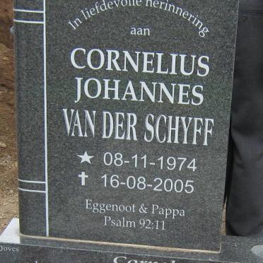 SCHYFF Cornelius Johannes, van der 1974-2005