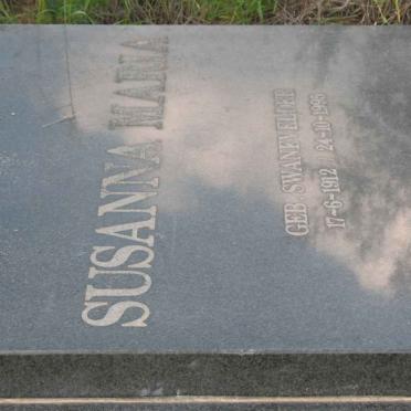 JACOBS Susanna Maria nee SWANEVELDER 1912-1995